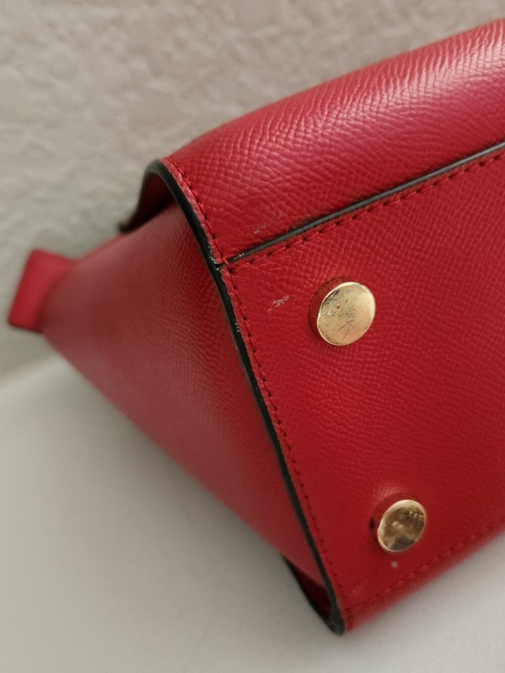 Like New Michael Kors Sylvia Red Leather Shoulder Bag & Wallet - Picture 8 of 16